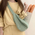 Customized Korean Casual Simple Solid Colour Large Capacity Crossbody Bag Women's Canvas Shoulder Bag