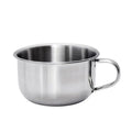 Men's Durable Wet Shave Soap Mug Stainless Steel Shaving Bowl