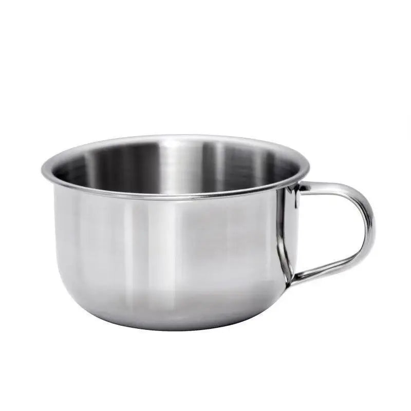 Men's Durable Wet Shave Soap Mug Stainless Steel Shaving Bowl