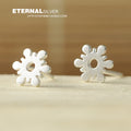 925 Sterling Silver Snow Stud Earrings For Women Wedding Jewelry Pendientes Mujer Moda 2022 Brincos