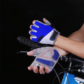 Ollas Gym Hand Gloves Men and Women Outdoor Cycling Sports Non-slip Breathable Half-finger Black Gloves for Gym Workout