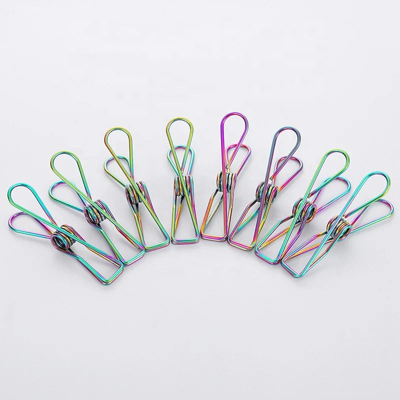 1Factory Customization Cloth or Carton Packing Colorful Steel Cloth Clip 316 Stainless Steel Peg and Color Marine Peg 316 or 304