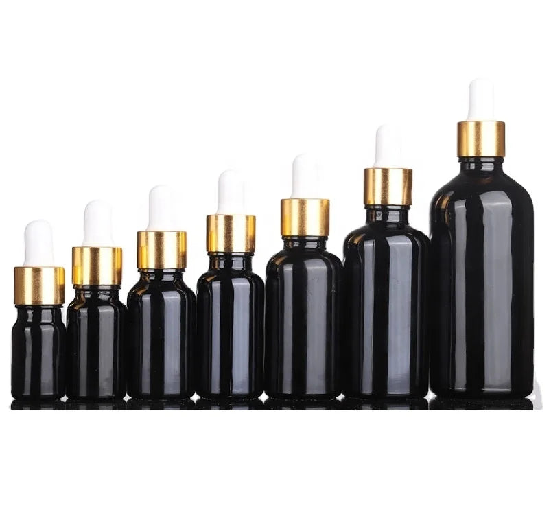 15mL Cylinder Glass Dropper Bottle with Matte Finish for Skin Care Serum & Cream Mascara Hot Stamping Cosmetic Pump