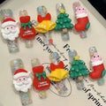 New Design Christmas Style False Nails Artificial Nail Full Cover Press on Hand Made Christmas Nails
