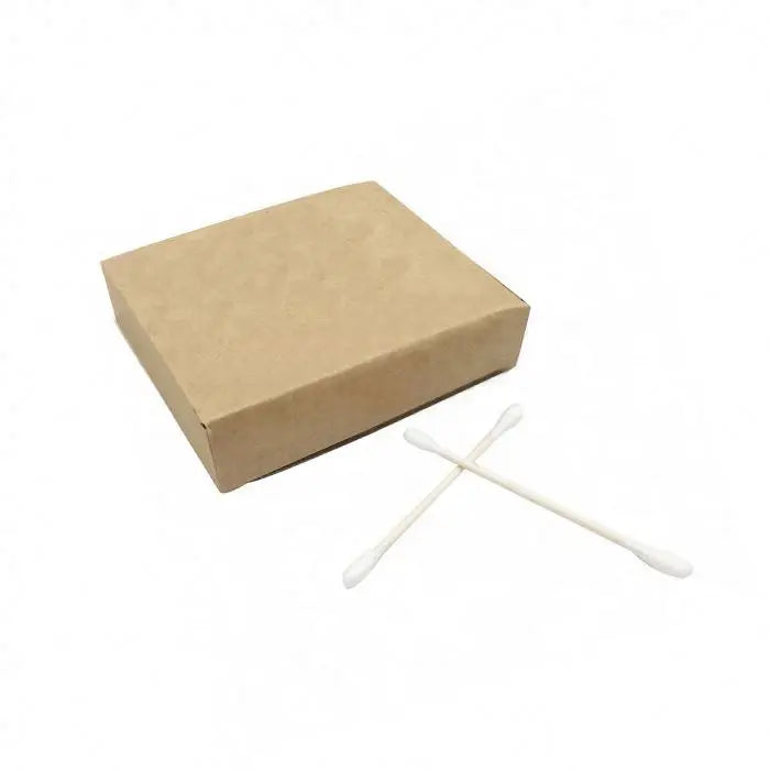 Tingsheng Customized 100pcs Round Silicone Cotton Bud Wholesales Cheap Bamboo Stick Personalized Swab