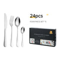 Factory Price New Design Cutlery Box Set 24Pcs Stainless Steel 24Piece Spoon Fork Knife Silverware Set