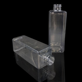 Empty Custom Color 500ml square Transparent Body Lotion Liquid Soap Shampoo Dispenser PET Plastic Bottles Suppliers