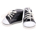 18-Inch Girl Doll Sneakers New Design Black PU Leather Shoes Soft Cartoon Toy Model for DIY Educational Toy