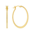CANNER 20mm 30mm 40mm 18K Gold Plated Big Circle Earrings Various Size Silver 925 Big Hoop Earring