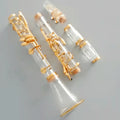 Manufacturer Direct Transparent plexiglass Clarinet 17 Keys Gold Plated  Instruments