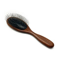 Baoli OEM 25mm Sapele Handle Pet Pin Brush Dog Hair Care Grooming Brush Pet Cat Long Pins Undercoat Brush