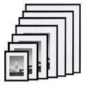 Modern Style A4 Size Black Wood Photo Frame Freestanding Wall Mountable for Home Use for Picture Certificates Wall Hanging Art