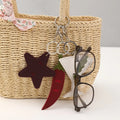 Novelty Shaped Leather Sunglasses Holder Cute Eyewear Clip for Women Daily Handbag Decor & Travel Use MegaBDM
