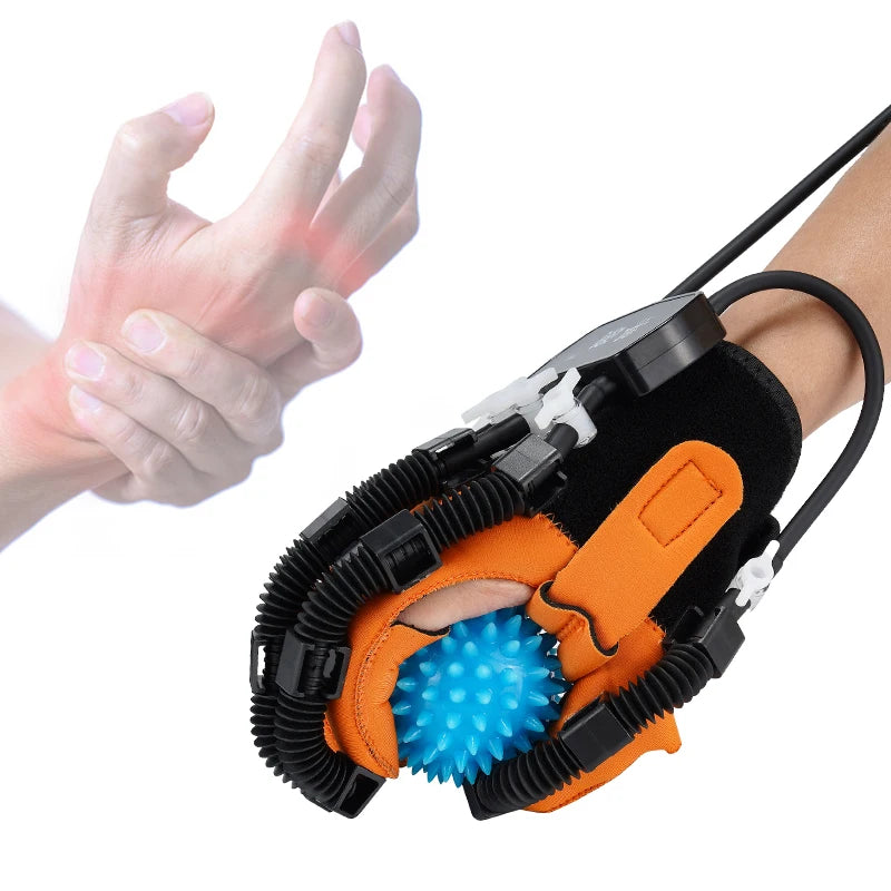New Design of Electric Hand Functional Rehabilitation Trainer Hand Rehabilitation Robot Gloves for Stroke Patients