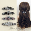 Wholesale Korean Style Metal Hair Claw Clip Fashion Elegant Full Rhinestone Hair Claw for Women Pinzas Para El Cabello Por Mayor