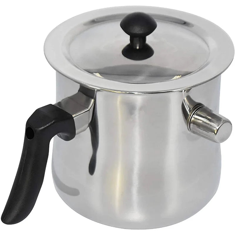 Stainless Steel 2.5L Enlarged Wax Pot Candle Tools Plus Milk Pot Durable Wax Boiling Pot with Handle