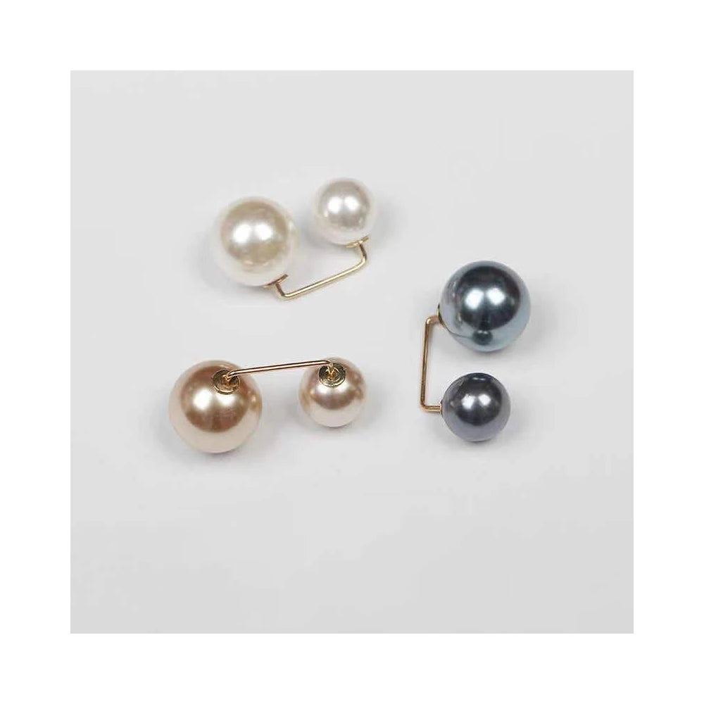 Wholesale Pearl Pin Brooch Shirt Safety Pearl Buttons Fashion Multifunctional Sweater Shawl Pearl Brooch Pins Women