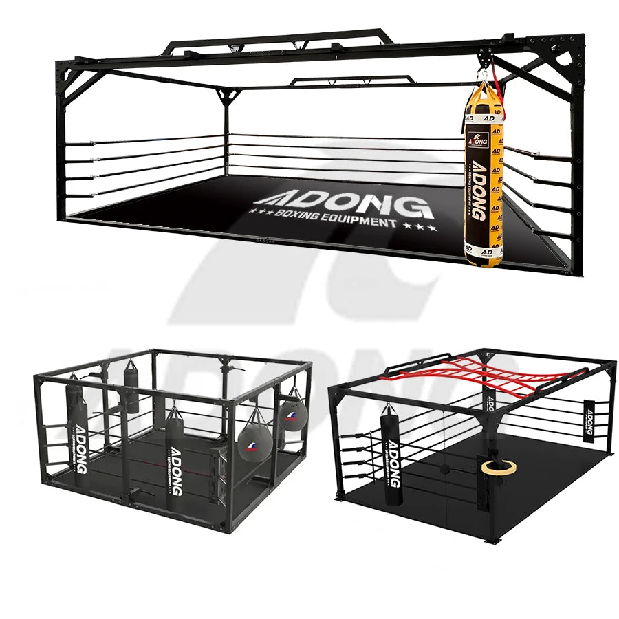 AIDONG Frame Boxing Bag Rack Track System Combined Training Boxing Ring