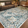 Microfiber Modern Floral Pattern 3D Printed Area Rug Soft Surface Anti-Slip Washable Back Pet Friendly Stylish Durable for Home MegaBDM