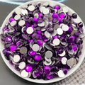 Sigiving Wholesale SS3-SS30 Heliotrope Crystal Stones Non Hotfix Strass Purple Series Flatback Glass Rhinestones for Craft