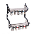 Wholesale Floor Heating Brass Forged Body Sand Polished or Nickel Plated PEX Pipe Brass Water Manifold