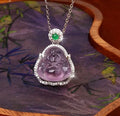 Amethyst Buddha Gong Necklace Enhance the Soul of the Elegant Crystal Crafts Exquisite Niche Everything