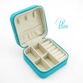Factory Directly Sale Fashion Beige Colors Travel Jewelry Organisation Box in Stock PU Leather Custom logo Jewellery Organizer