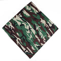 Wholesale 100% Cotton Camo Bandana Custom Logo Multifunctional Camouflage Wristband Sport Face Cover for Running Cycling Hiking