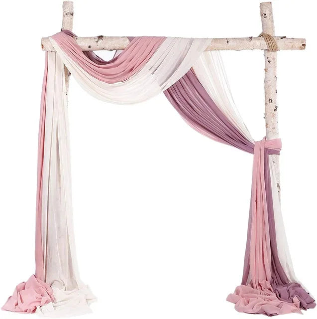 Wholesale Peach Wedding Flower Wall Backdrop Curtain Backdrops for Wedding Events 15ft Wedding Backdrop Stand