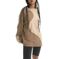 2026 Custom Original Design Hoodie Sleeves Crew Neck Splicing T-shirt
