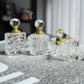 Small Portable Crystal Glass Bottle with Dropstick Essential Oil Bottle Cosmetic Crystal Bottle