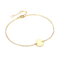Chihang 9mm Minimalist Customized 316L Stainless Steel Round Disc Pendant Link Chain Bracelet Men Bracelet