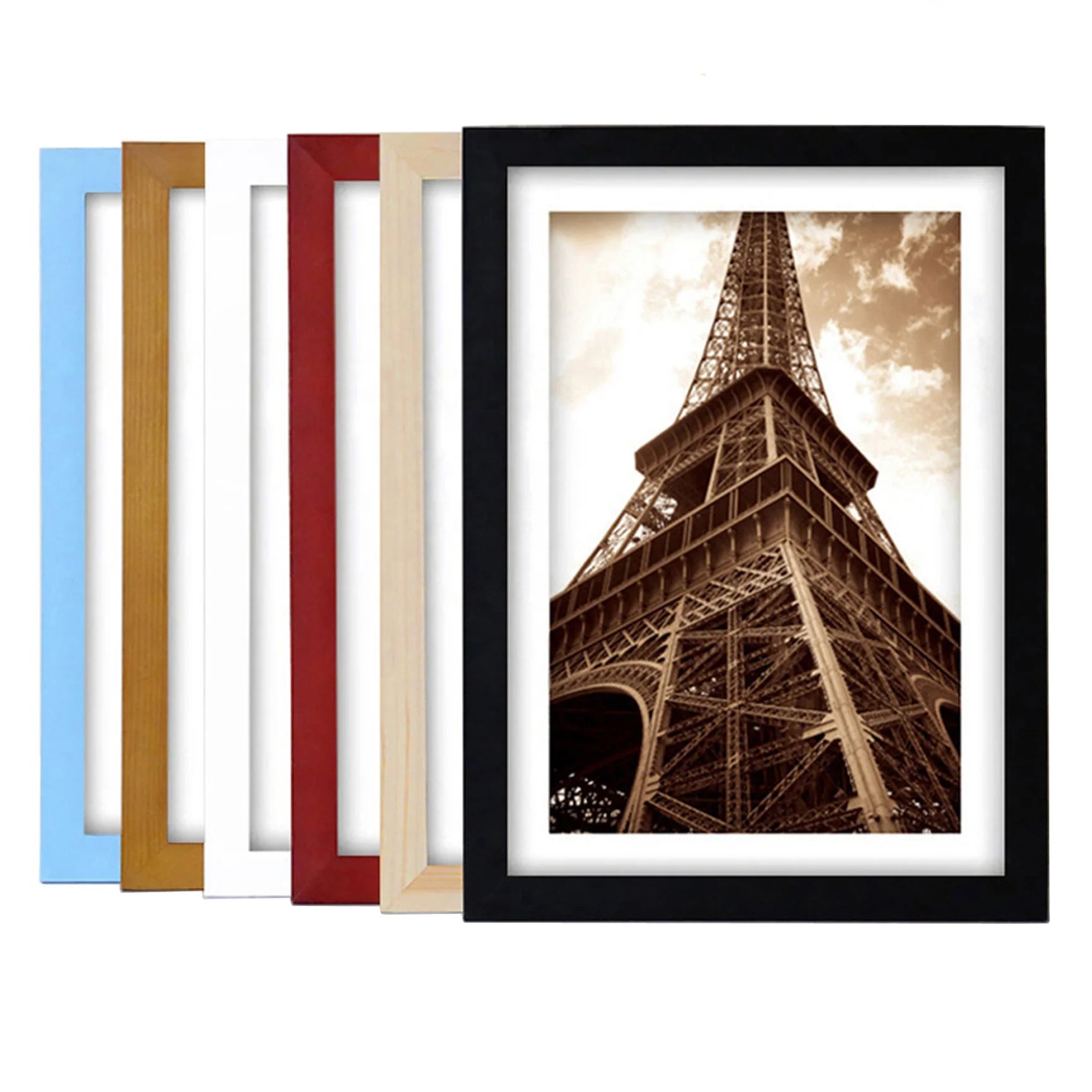 Solid Wood Fashionable Eco-Friendly 5-10 Inch Custom Digital Printing Photo Frame for Desktop Wall Decoration