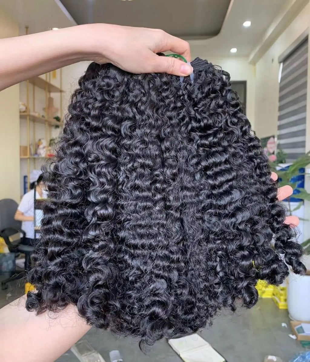 Wholesale Raw Vietnamese Burmese Curly Hair Bundles Fast Shipping Raw Cuticle Aligned Raw Human Hair Extensions