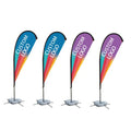 Personalized Outdoor Advertising Flags - Waterproof UV-Resistant Multiple Sizes Available