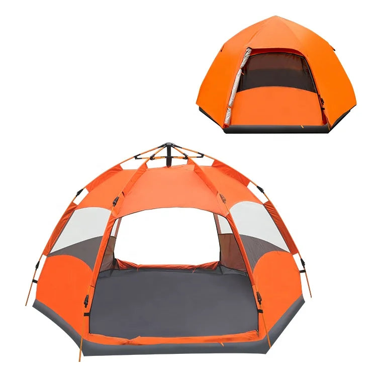 RTS KingGear Outdoor Ultralight Cheap 3-4 Person Beach Automatic Fast Camp Popup Tent