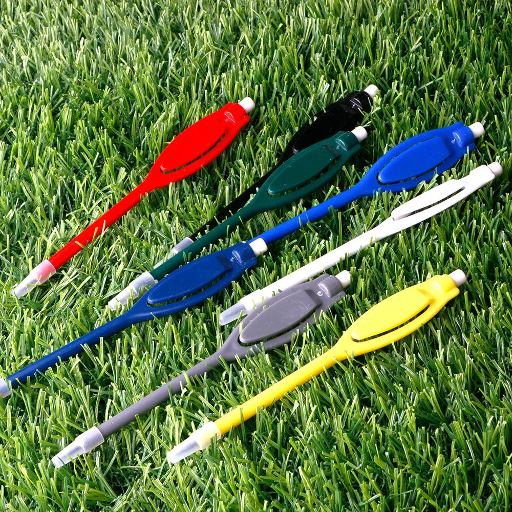 Factory Price Portable Multicolor Golf Pencils with Built-In Clip and Eraser Topper Plastic Divot Tool