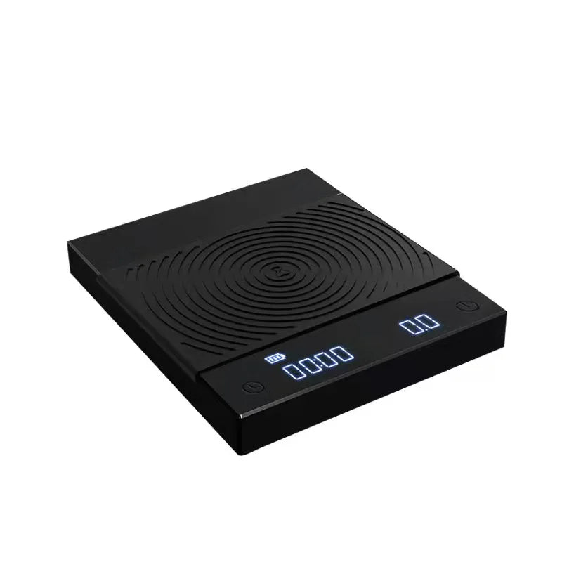 USB Charge Eco-Friendly Stainless Steel LED Display Drip Coffee Scale 2kg/0.1g Portable Kitchen Digital Coffee Weighing Food
