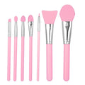 Cosmetic Tool Pink Silicone Makeup Brush Silicone Eye Shadow Brow Liner Lip Brush Face Mask Brush