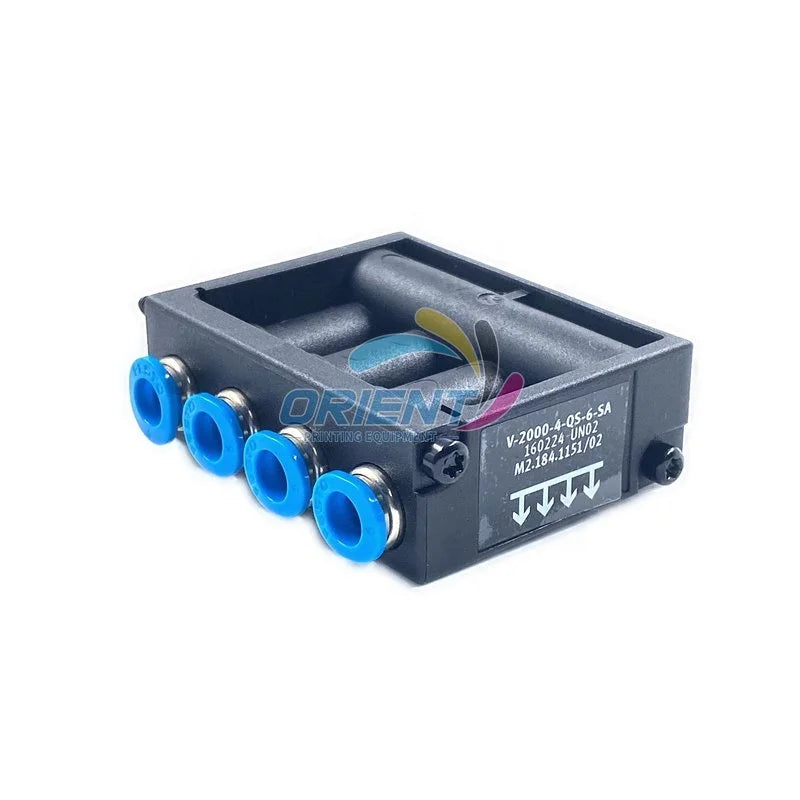 Quality M2.184.1151 Distributor Best V-2000-4-QS-6-SA Solenoid Valve for Heidelberg SM102 SX102 Pneumatic System V2000QS46SA