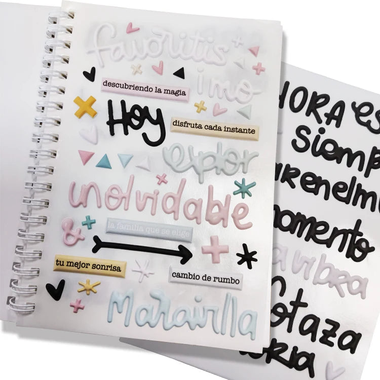 A5 Reusable Sticker Book 60 Sheets Sticker Collecting Album Organizer Sprial Binding Sticker Book for Sticker Storage