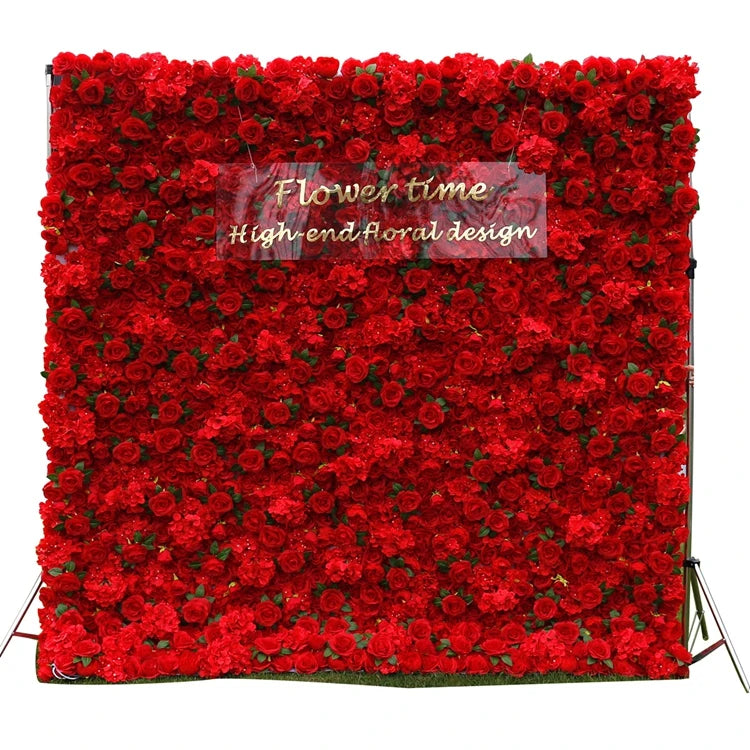 Red Rose Backdrop Flowers Rose Wall Background Valentines Day Backdrop Floral Birthday Party Photography Background X6100