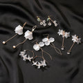 New Flower Handmade Bohemia Boho Earrings Women Fashion Long Hanging Earrings Crystal Female Wedding Earings Party Jewelry