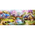 Wholesale Diy Diamond Painting the Peaceful Wonderland Living Diamond Embroidery Mosaic Diamond Decoration Home Handicrafts