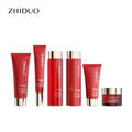 ZHIDUO Wholesale Private Label Skin Care Skin Whitening Pomegranate Fresh Moisturizing Six Piece Set