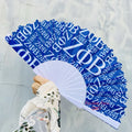 Made in China Promotional Beautiful Printed Hand Held Folding Fans Personalize Logo Plastic Hand Fans for EventParty