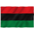 Custom 3x5 Ft UNIA Black Liberation Afro American Flag African Outline Flag Printed Digital Technique Durable Polyester Material