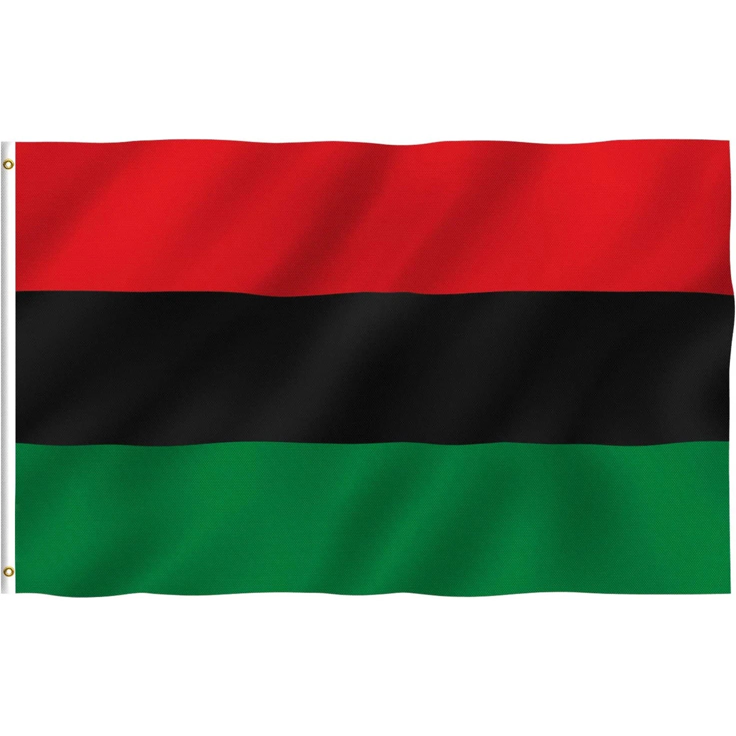 Custom 3x5 Ft UNIA Black Liberation Afro American Flag African Outline Flag Printed Digital Technique Durable Polyester Material