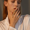Retro Exaggerated Snake Ring Personality Male and Female Punk Stackable Snake Opening Rings