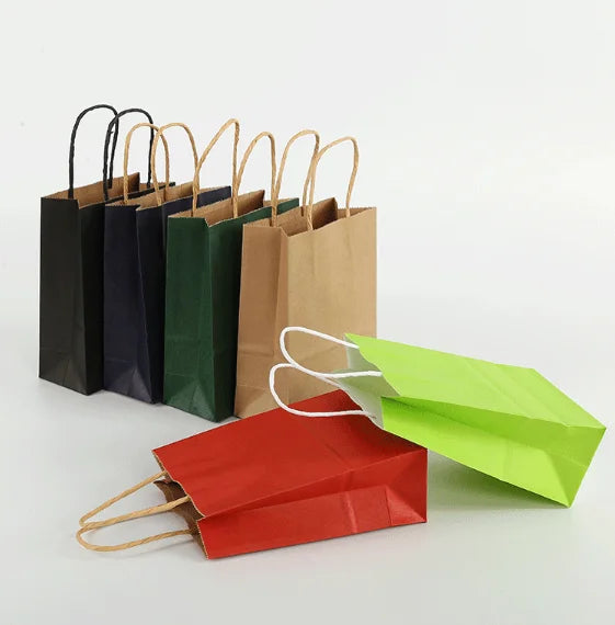 Factory Direct Spot Wholesale Take-out Bag Shopping Clothing Kraft Paper Bag